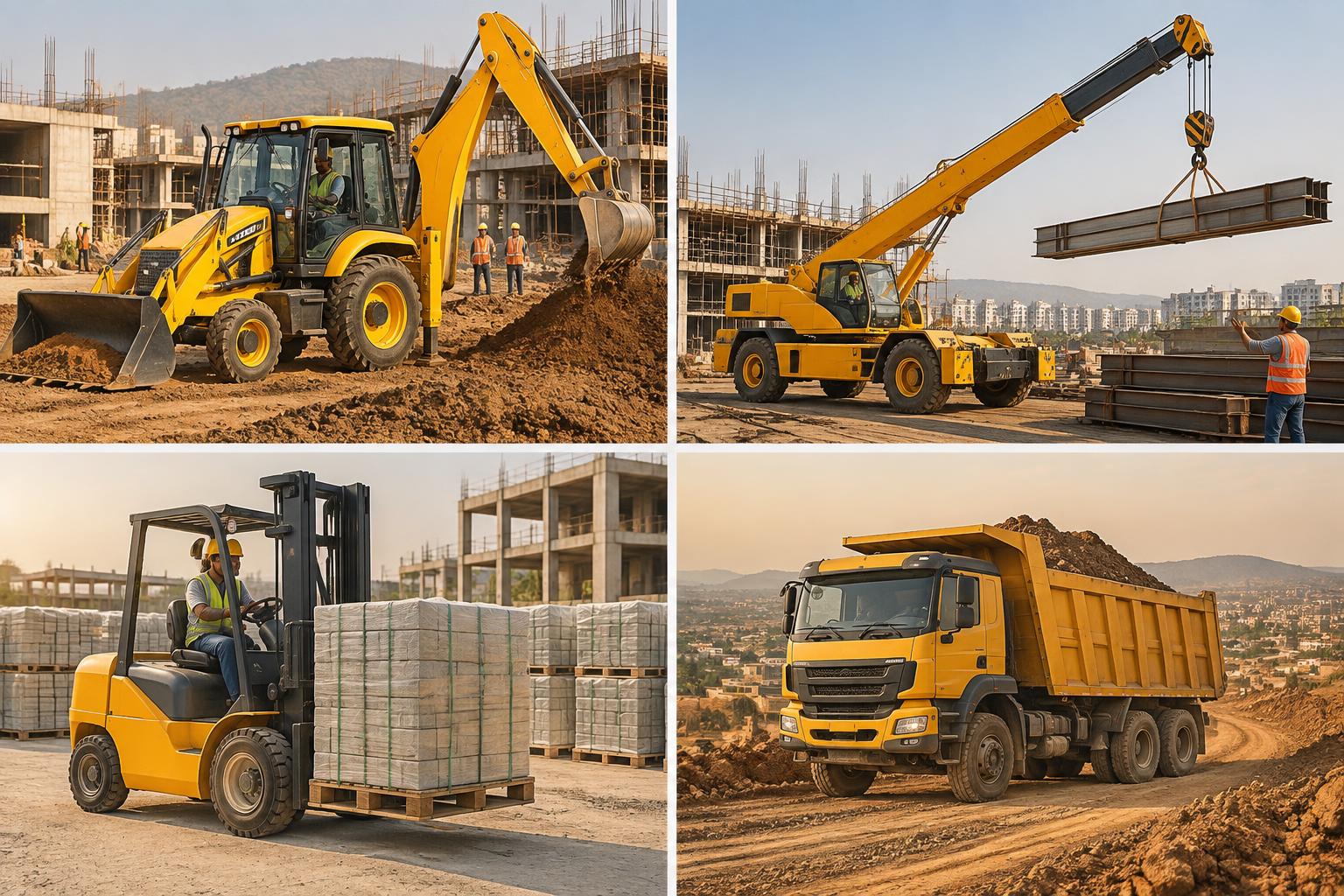 JCB construction machinery